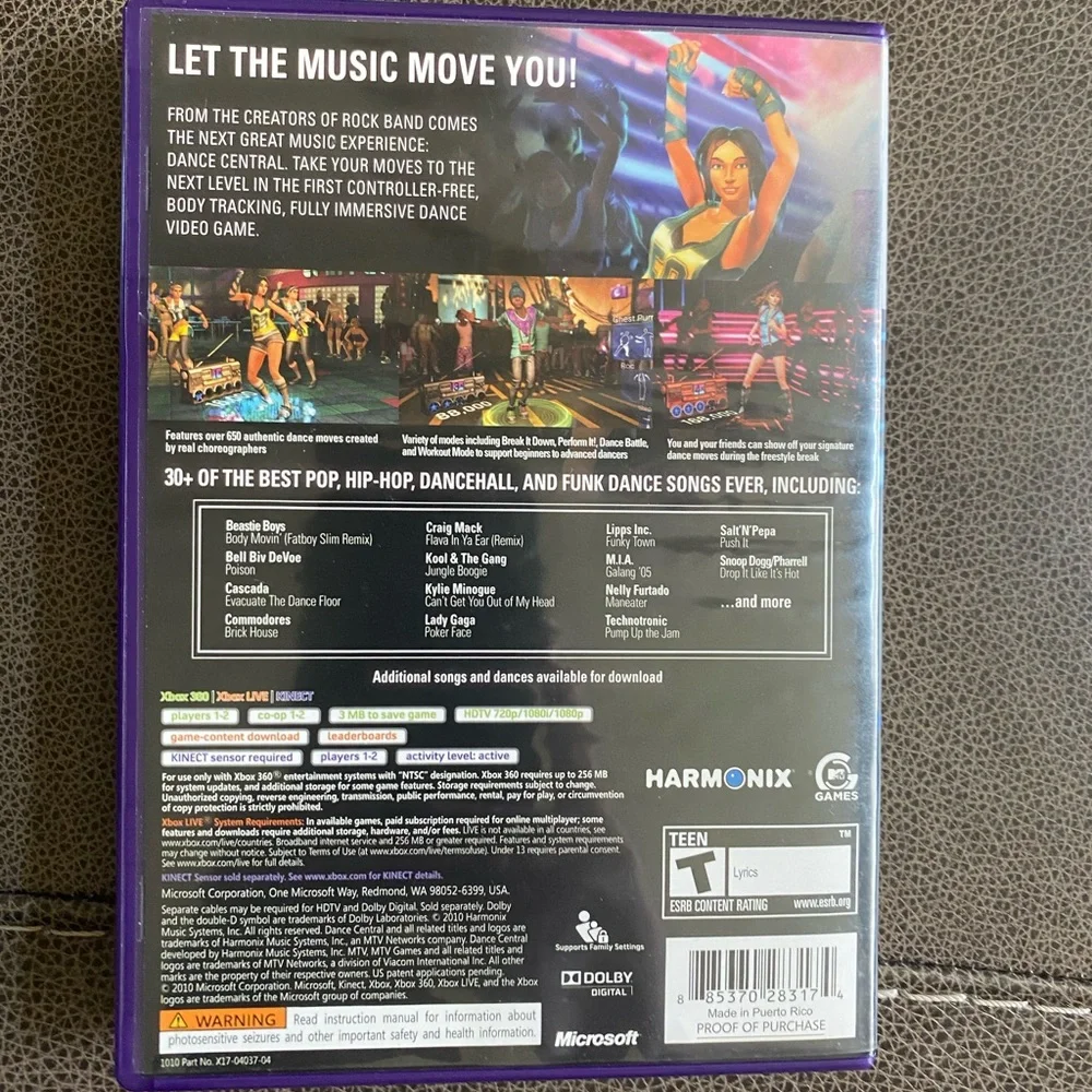 Dance Central (Microsoft Xbox 360, 2010)
